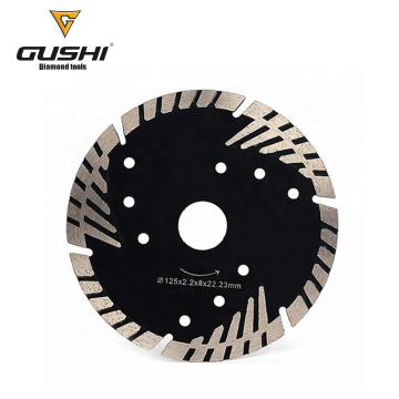 Protective Teeth Diamond Sintered Granite Blade cutting